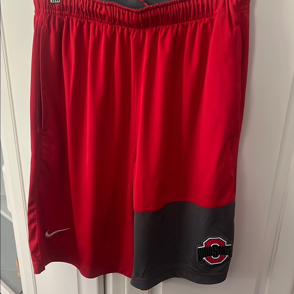 Nike Block O Ohio State Nike Dry Fit Athletic Basketball Shorts